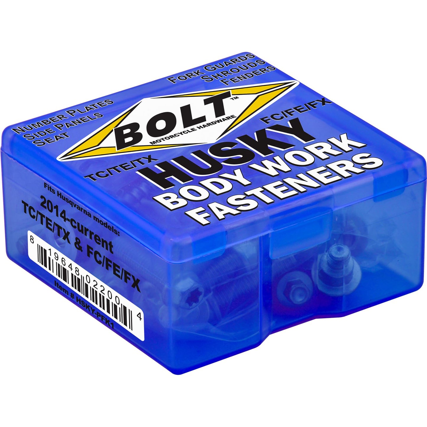 Bolt MC Hardware Full Plastic Fastener Kit for Husqvarna HSKY-PFK1_133083