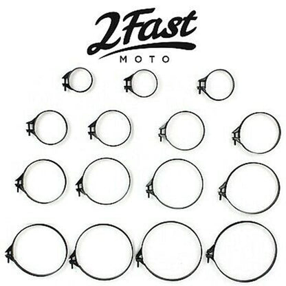 2FastMoto Carburetor Carb Intake Air Box Filter Band Clamp - 53-60mm Black [MPN: 25-3114C]_630640