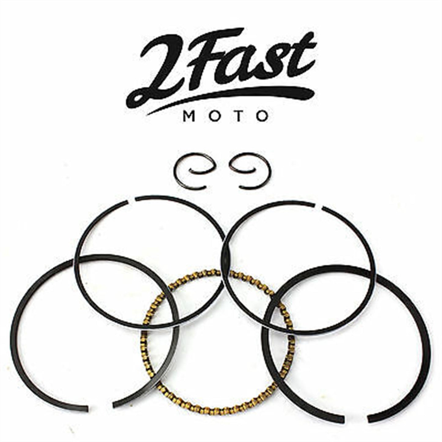 2FastMoto Replacement Piston Cylinder Head Kit for 50cc with 80cc GY-6 Big Bore 074-061_666251