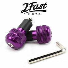 2FastMoto Aluminum Bar Ends - Purple - Anti Vibration - Pair - 7/8" Bars 23-96466_622533