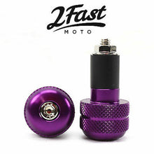 2FastMoto Aluminum Bar Ends - Purple - Anti Vibration - Pair - 7/8" Bars 23-96466_622534