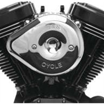 S&S Cycle Air Cleaner Cover Slasher Chrome 170-0532_133391