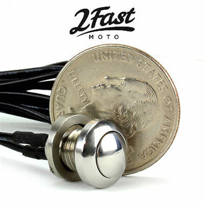 2FastMoto Chrome Micro Mini Push Button Start/Kill Switch  [MPN: 2106-0011 / 370314 / 493224]_622160
