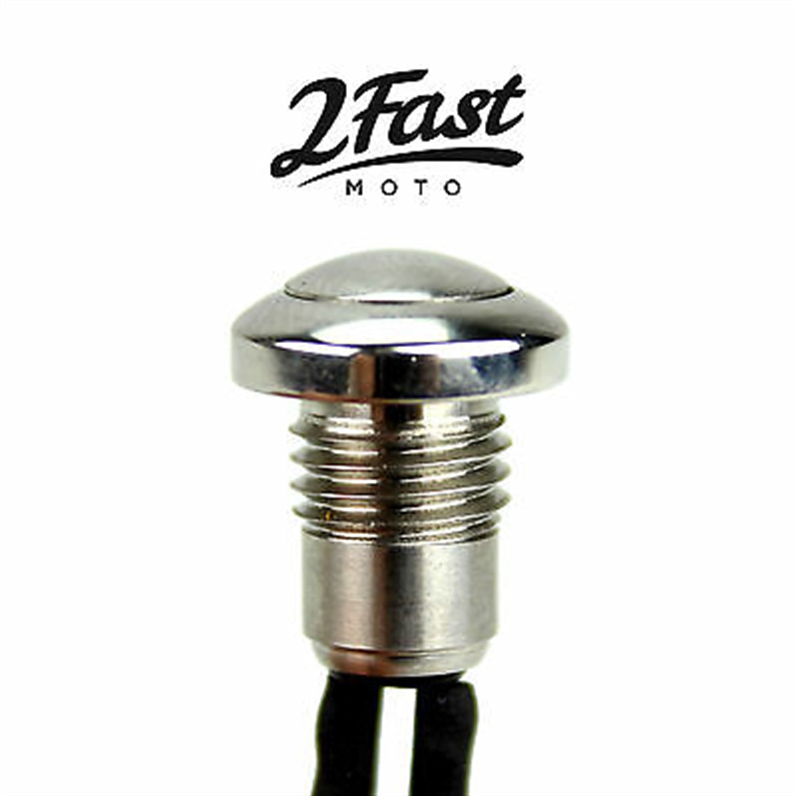 2FastMoto Chrome Micro Mini Push Button Start/Kill Switch  [MPN: 2106-0011 / 370314 / 493224]_622123