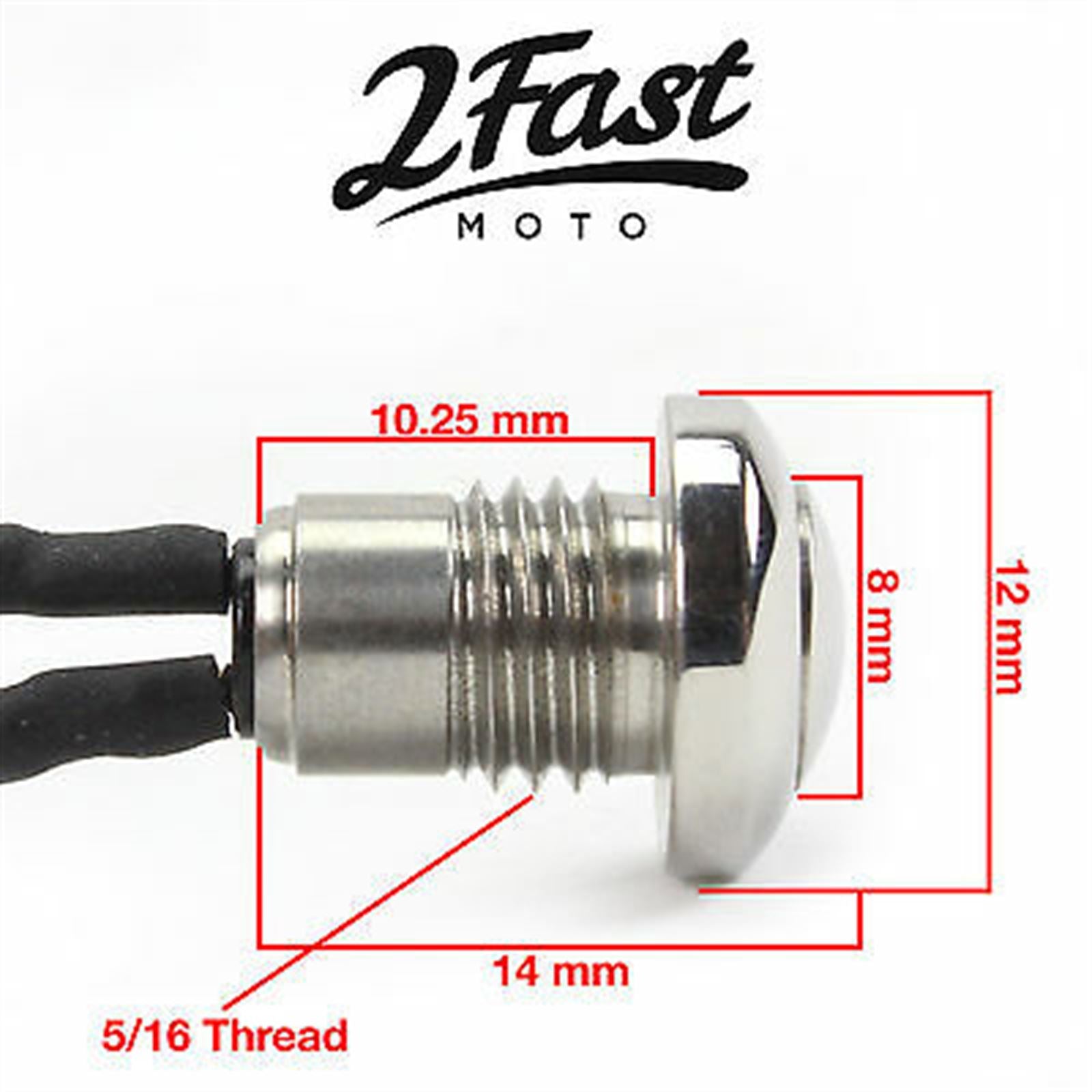2FastMoto Chrome Micro Mini Push Button Start/Kill Switch  [MPN: 2106-0011 / 370314 / 493224]_622111