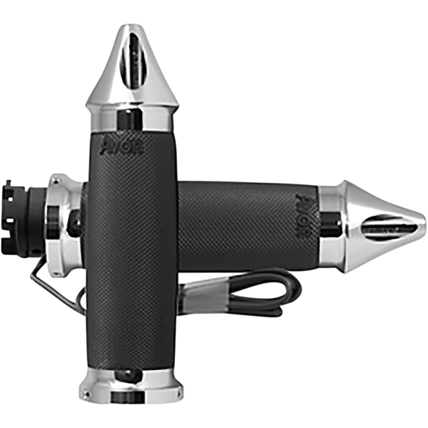 Avon Grips Chrome Heated Custom Contour Spike Grips for Indian IN-S-CC-85-S-H_347699