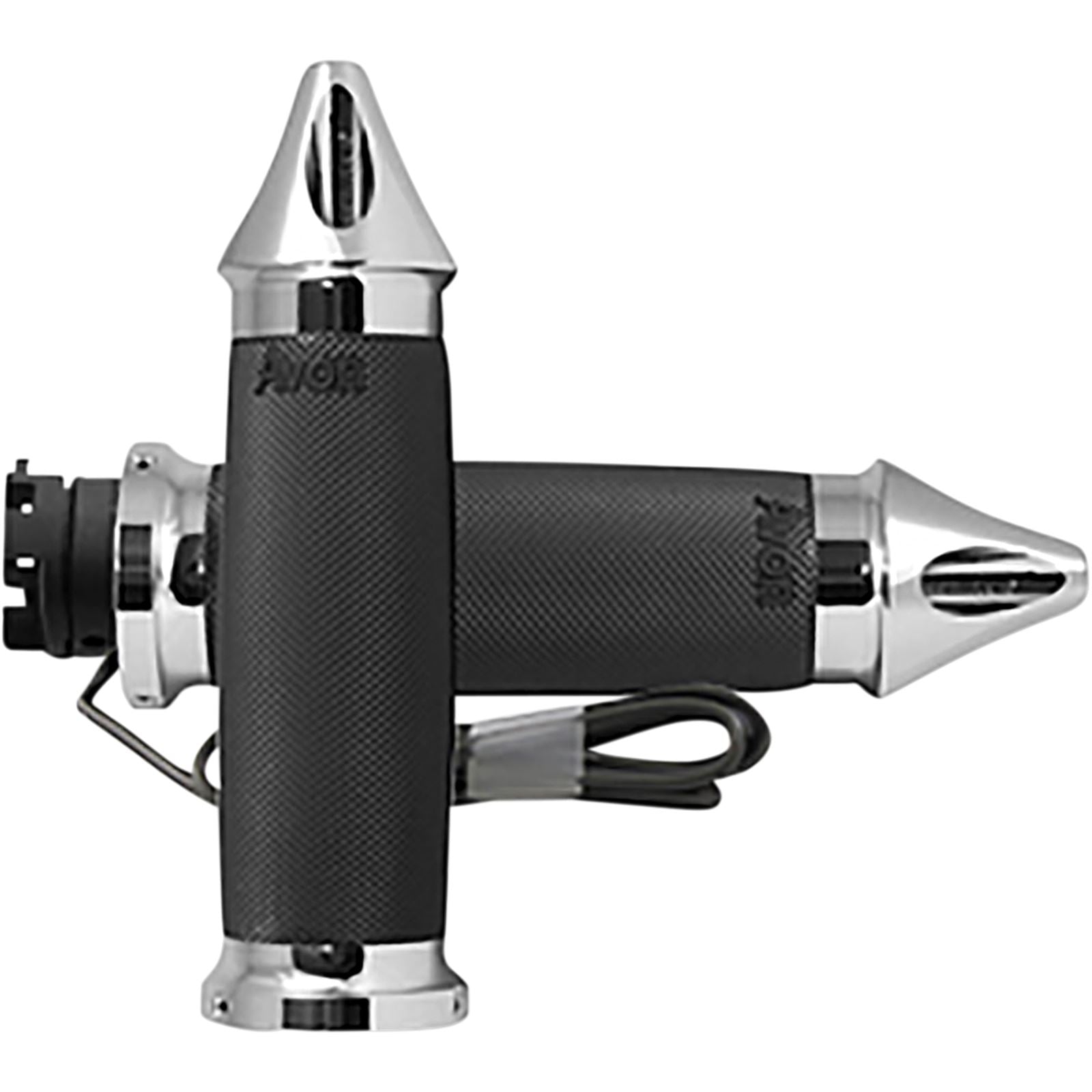 Avon Grips Chrome Heated Custom Contour Spike Grips for Indian IN-S-CC-85-S-H_347699