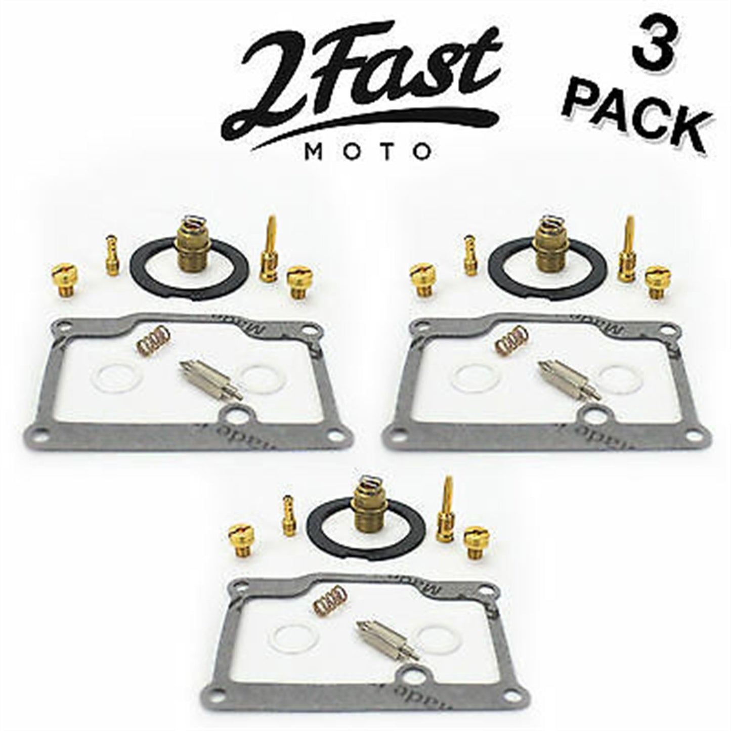 2FastMoto Carburetor Rebuild Repair Kit 3/Pack For Suzuki GT750 LeMans XS ks-0518_622107