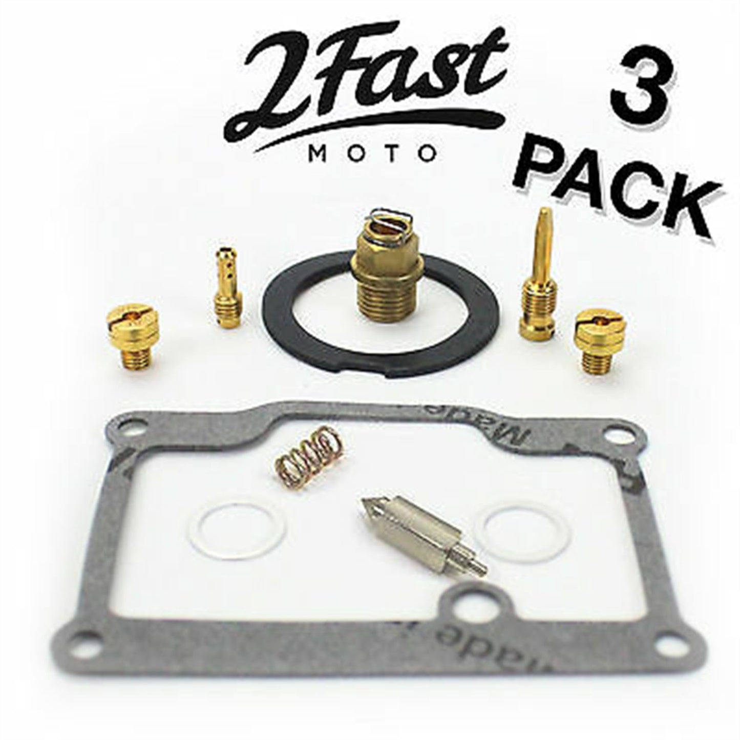 2FastMoto Carburetor Rebuild Repair Kit 3/Pack For Suzuki GT750 LeMans XS ks-0518_622106
