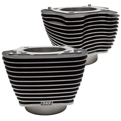 S&S Cycle Cylinders - 4.25" - M8 - Black Highlighted Fins 910-0682_1464049