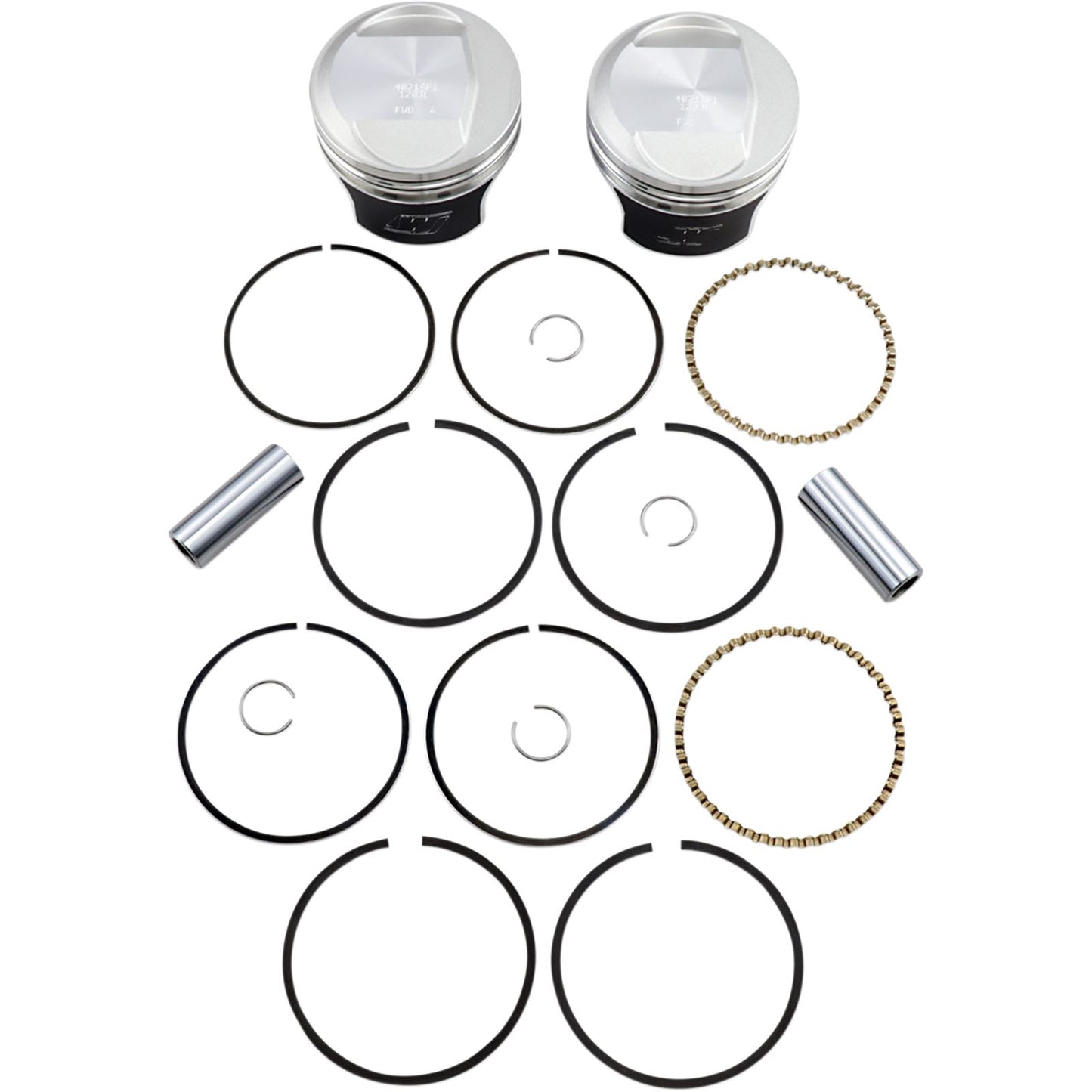 Wiseco - Powersports Tracker Piston Kit EVO Dome Big Twin 1340 10:1 +.010 K0216P1_494636