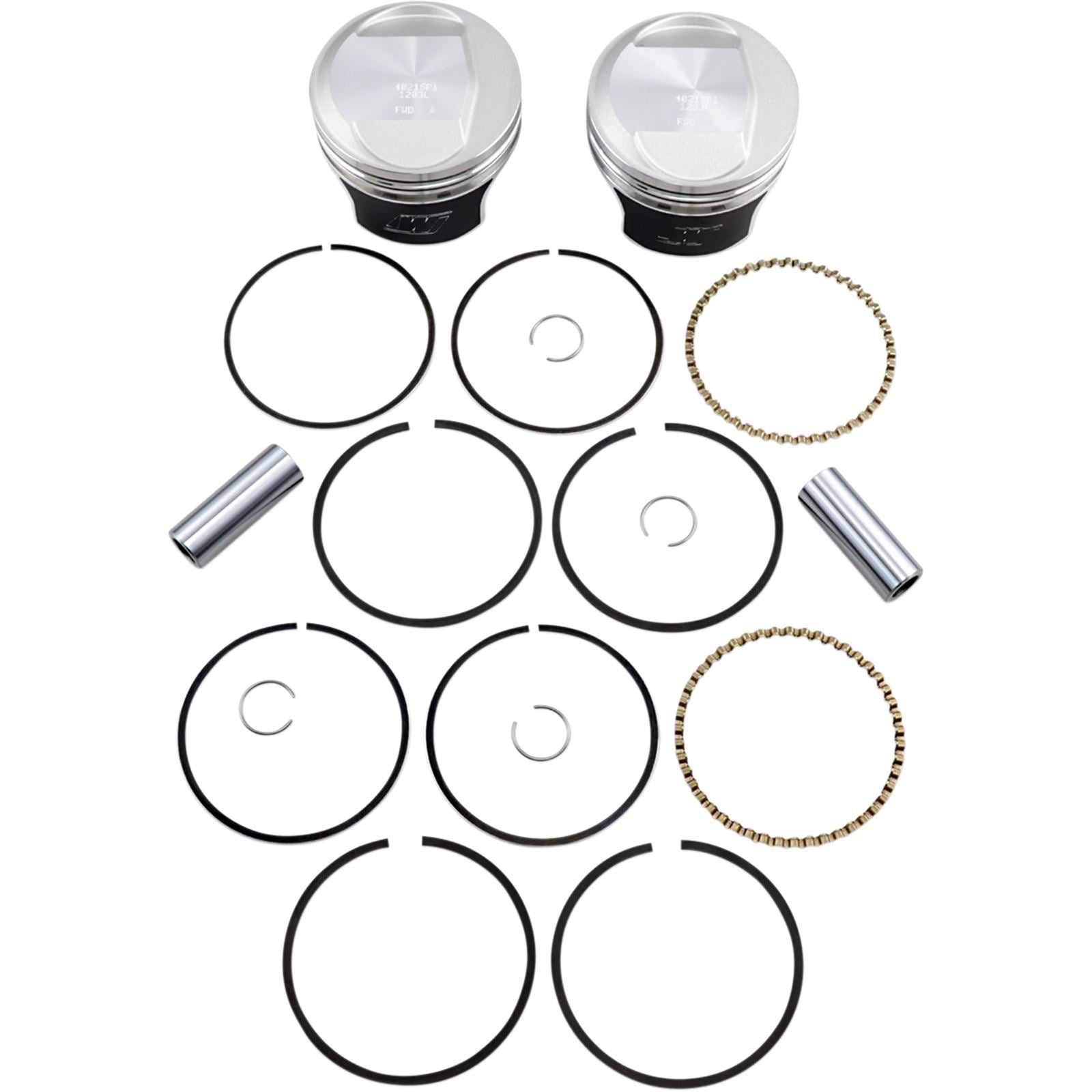 Wiseco - Powersports Tracker Piston Kit EVO Dome Big Twin 1340 10:1 +.010 K0216P1_494636