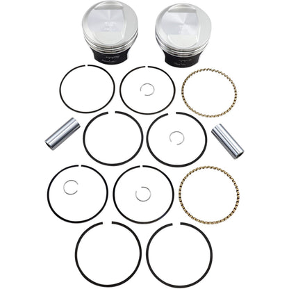 Wiseco - Powersports Tracker Piston Kit EVO Dome Big Twin 1340 10:1 +.010 K0216P1_494636