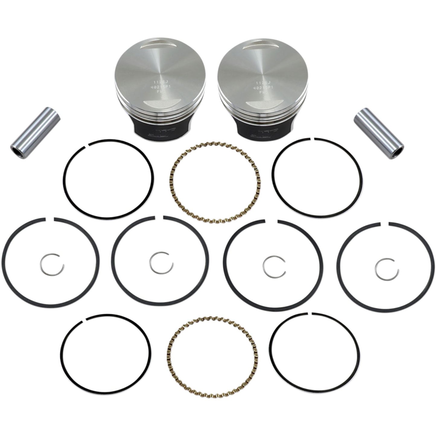 Wiseco - Powersports Tracker Piston Kit EVO Flat Big Twin 1340 8.5:1 +.010 K0215P1_494631