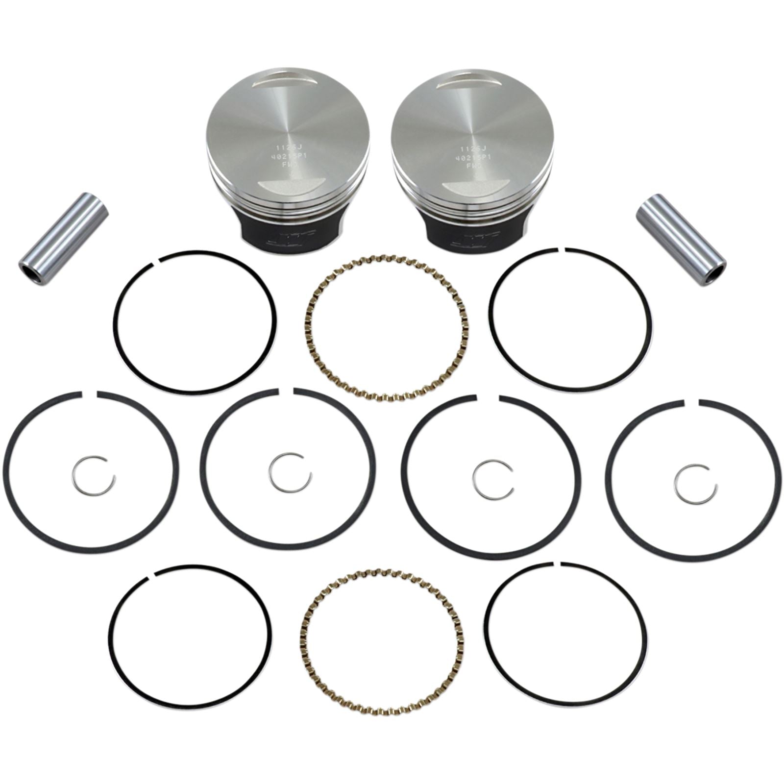 Wiseco - Powersports Tracker Piston Kit EVO Flat Big Twin 1340 8.5:1 +.010 K0215P1_494631