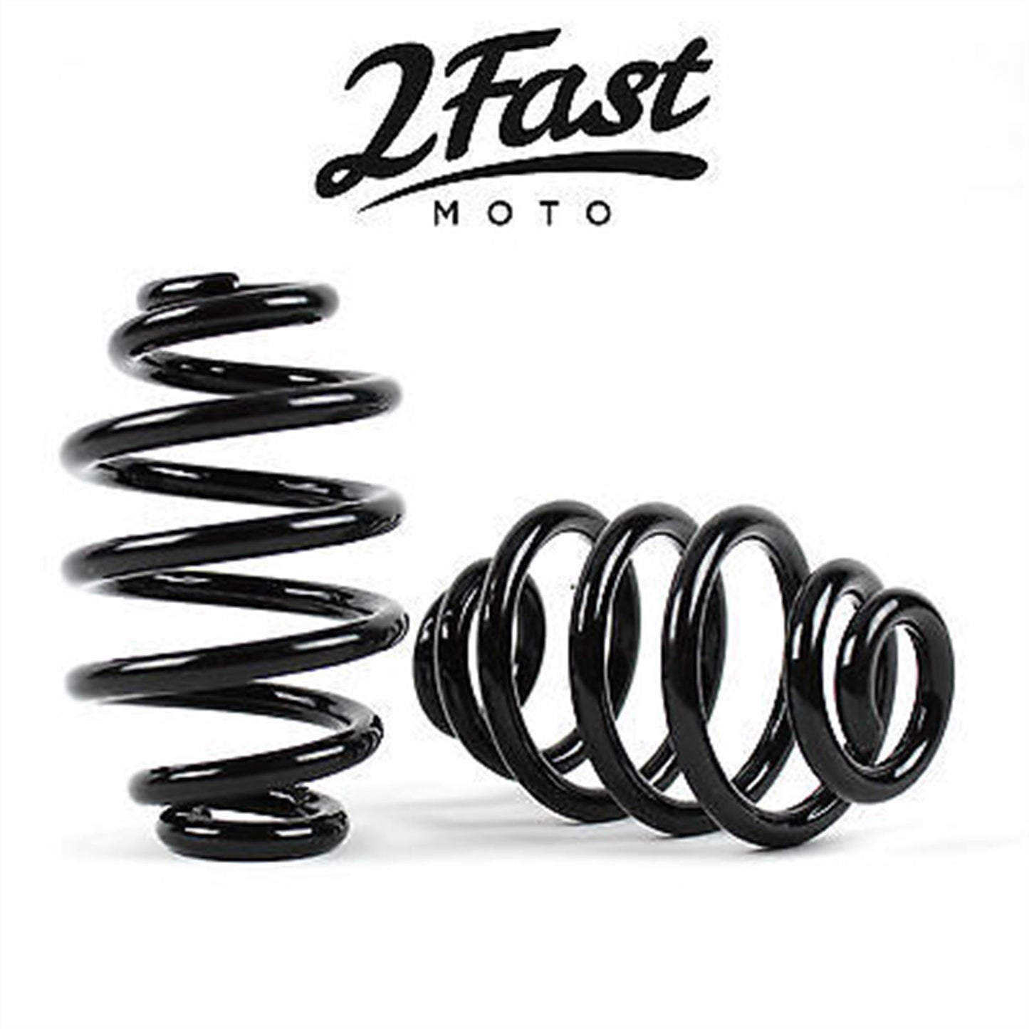 2FastMoto 3" Black Tapered Spring Solo Seat for Harley Chopper Bobber - 2/Pack 13-84905b_622151