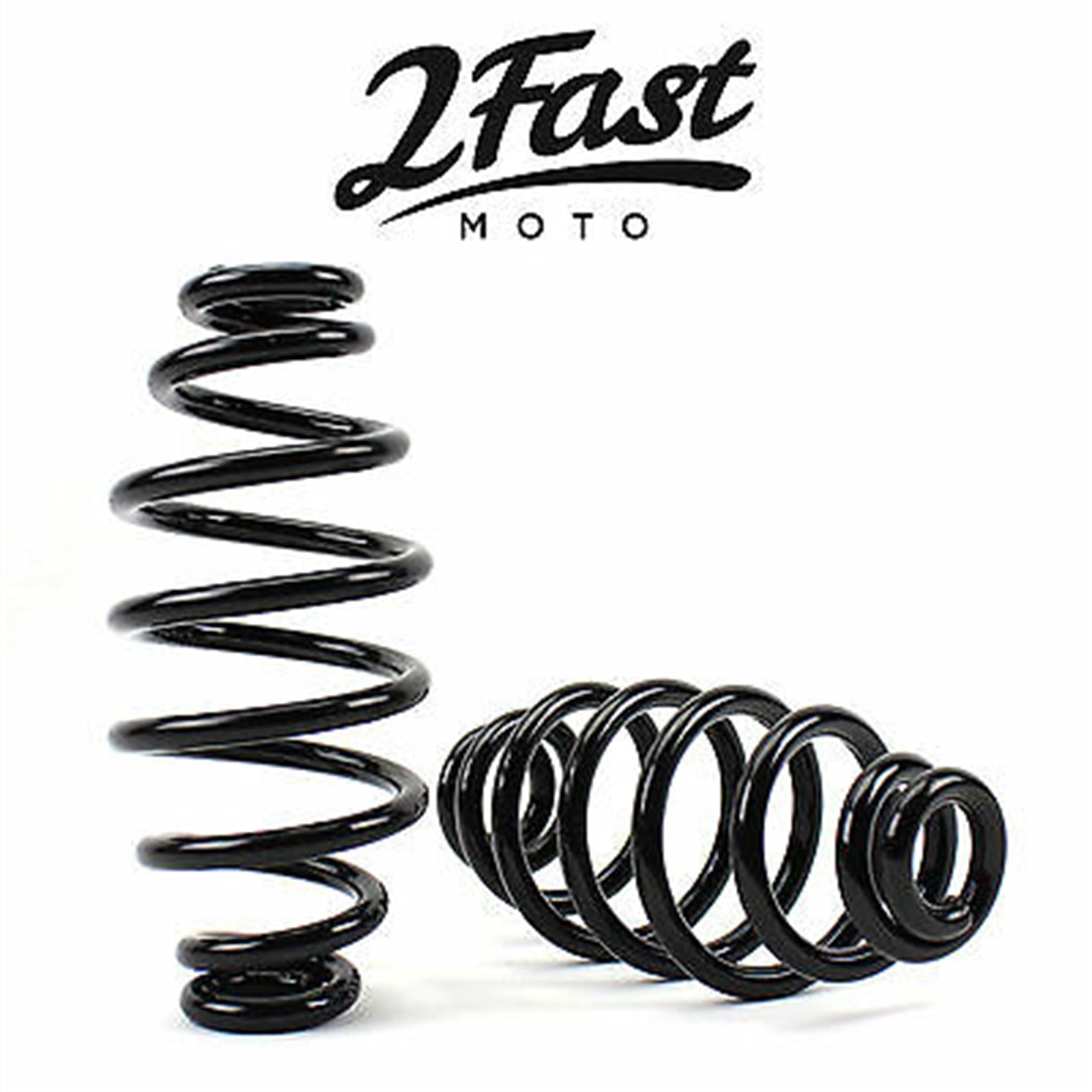 2FastMoto 5" Black Tapered Spring Solo Seat for Custom Bobber Cafe Racer - 2/Pack 13-849_637248