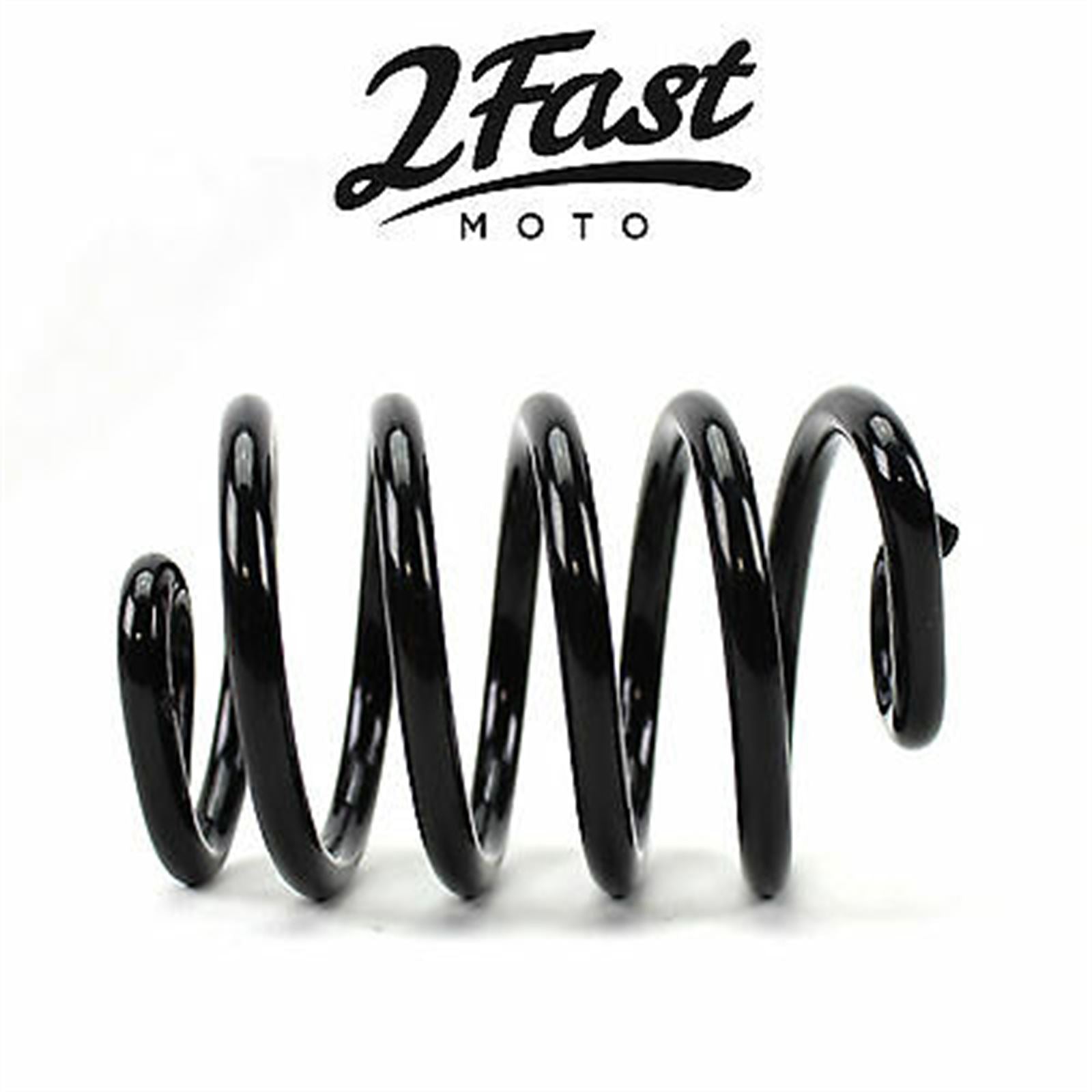 2FastMoto 3" Black Straight Spring Solo Seat for Motorcycle - 2/Pack 13-84915b_628457