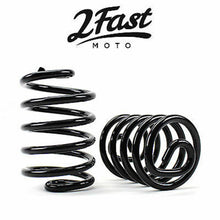2FastMoto 3" Black Straight Spring Solo Seat for Motorcycle - 2/Pack 13-84915b_628456