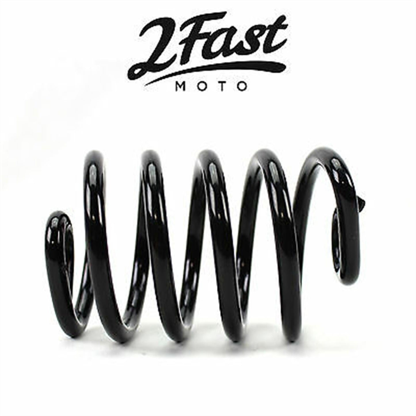 2FastMoto 3" Black Straight Spring Solo Seat for Motorcycle - 2/Pack 13-84915b_628455