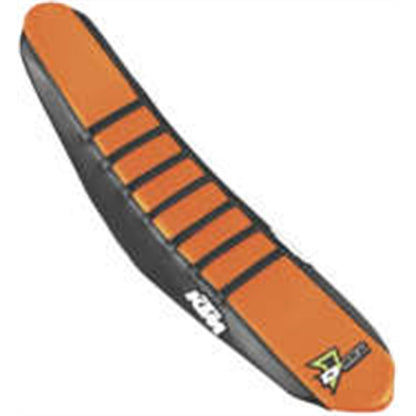 D'Cor Seat Cover Black/Orange Black Ribs for KTM SX/F 125-450 [MPN: 30-30-302]_133711
