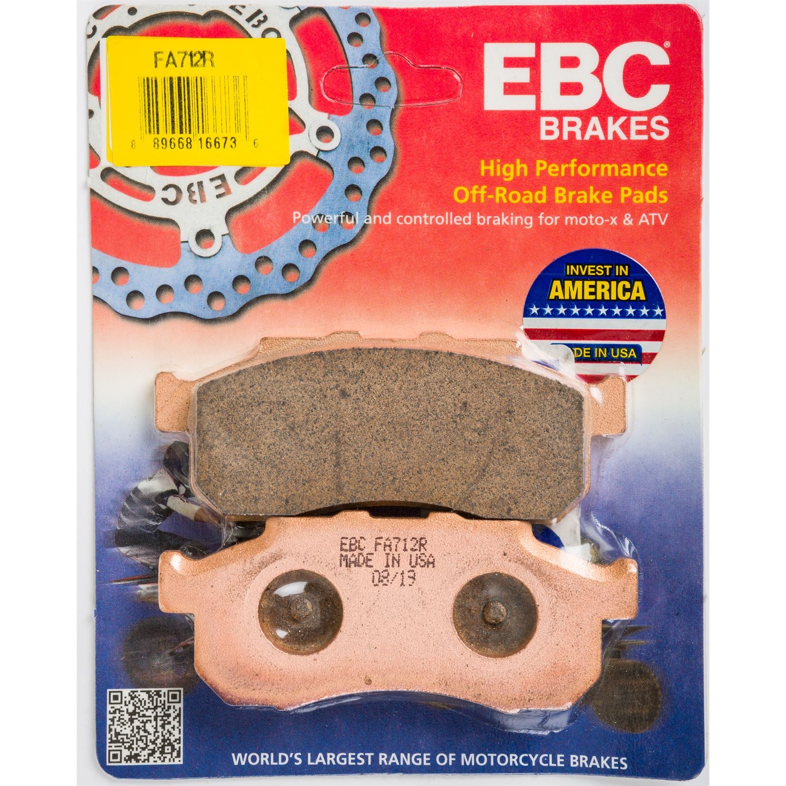 EBC Brakes Sintered Metal Brake Pads - FA712/2R FA712R_606976