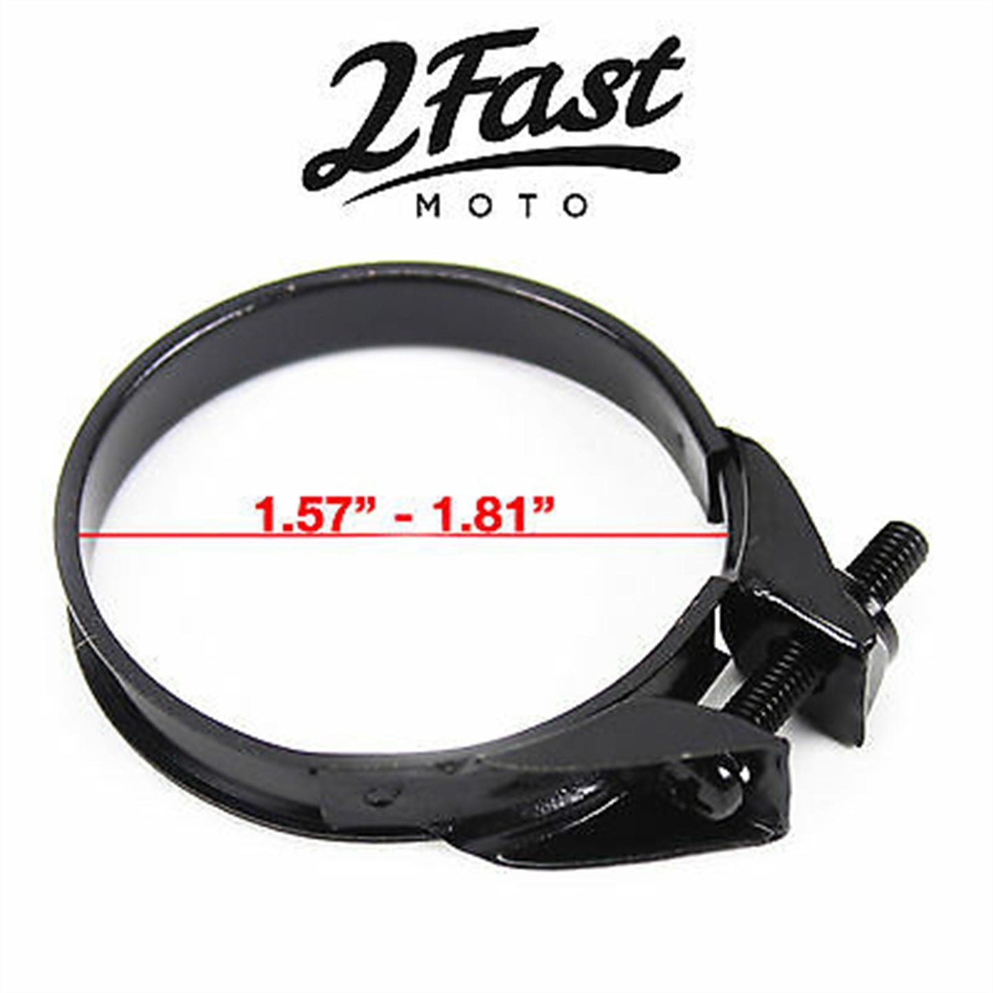 2FastMoto Carburetor Carb Intake Air Box Filter Band Clamp - 40-46mm Black 4 pack 25-3114a_622312