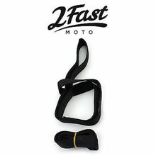 2FastMoto Black 18" Long 1" Wide Soft Tie Down Extension Strap Loop  2/Pack 78-7336_622337