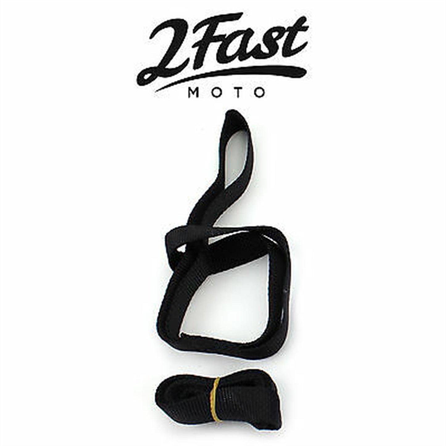 2FastMoto Black 18" Long 1" Wide Soft Tie Down Extension Strap Loop  2/Pack 78-7336_622339