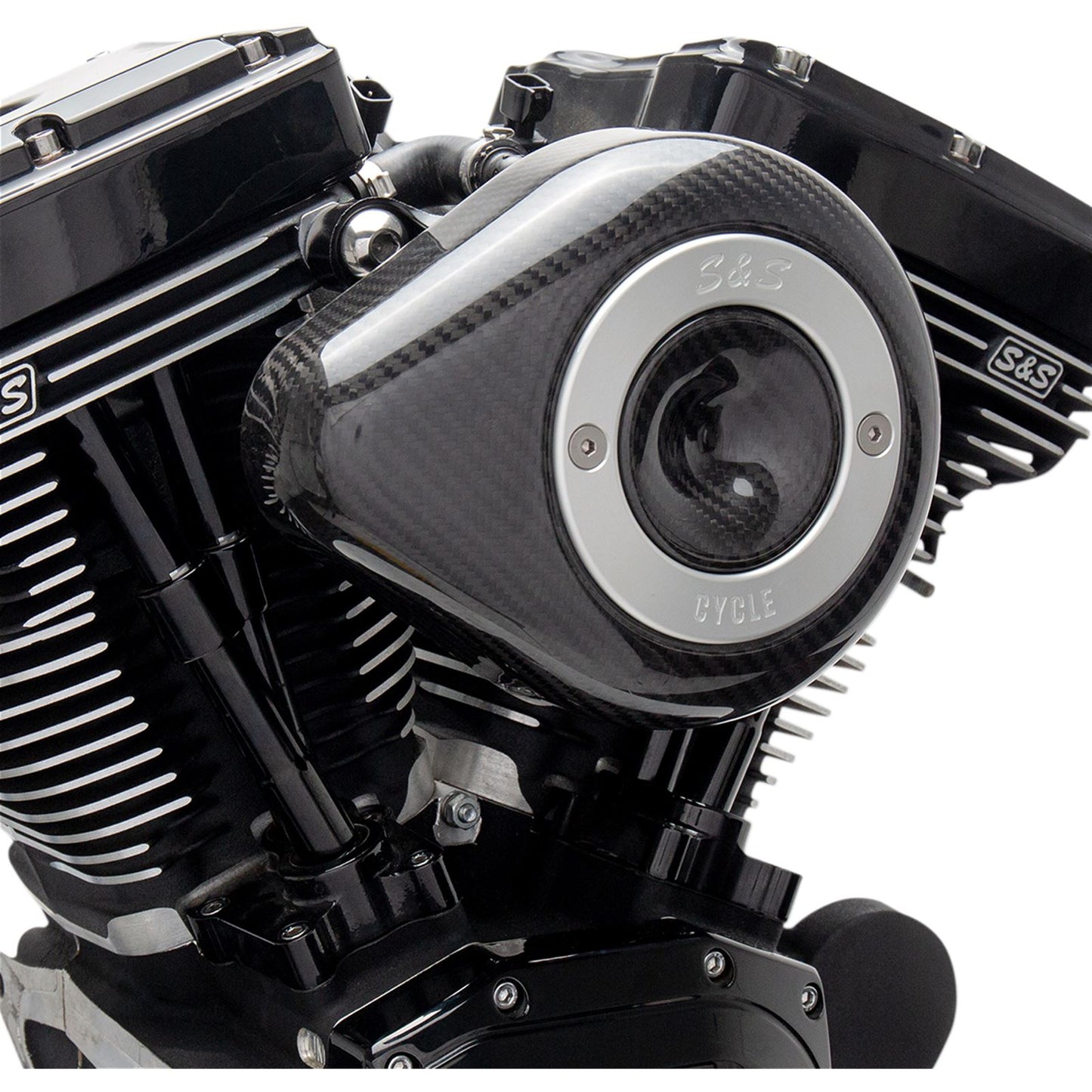 S&S Cycle Air Cleaner Cover Carbon Tear/Drop 170-0501_469863