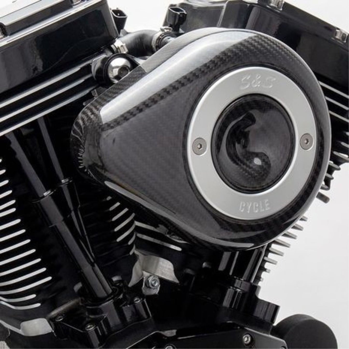 S&S Cycle Air Cleaner Cover Carbon Tear/Drop 170-0501_1463985