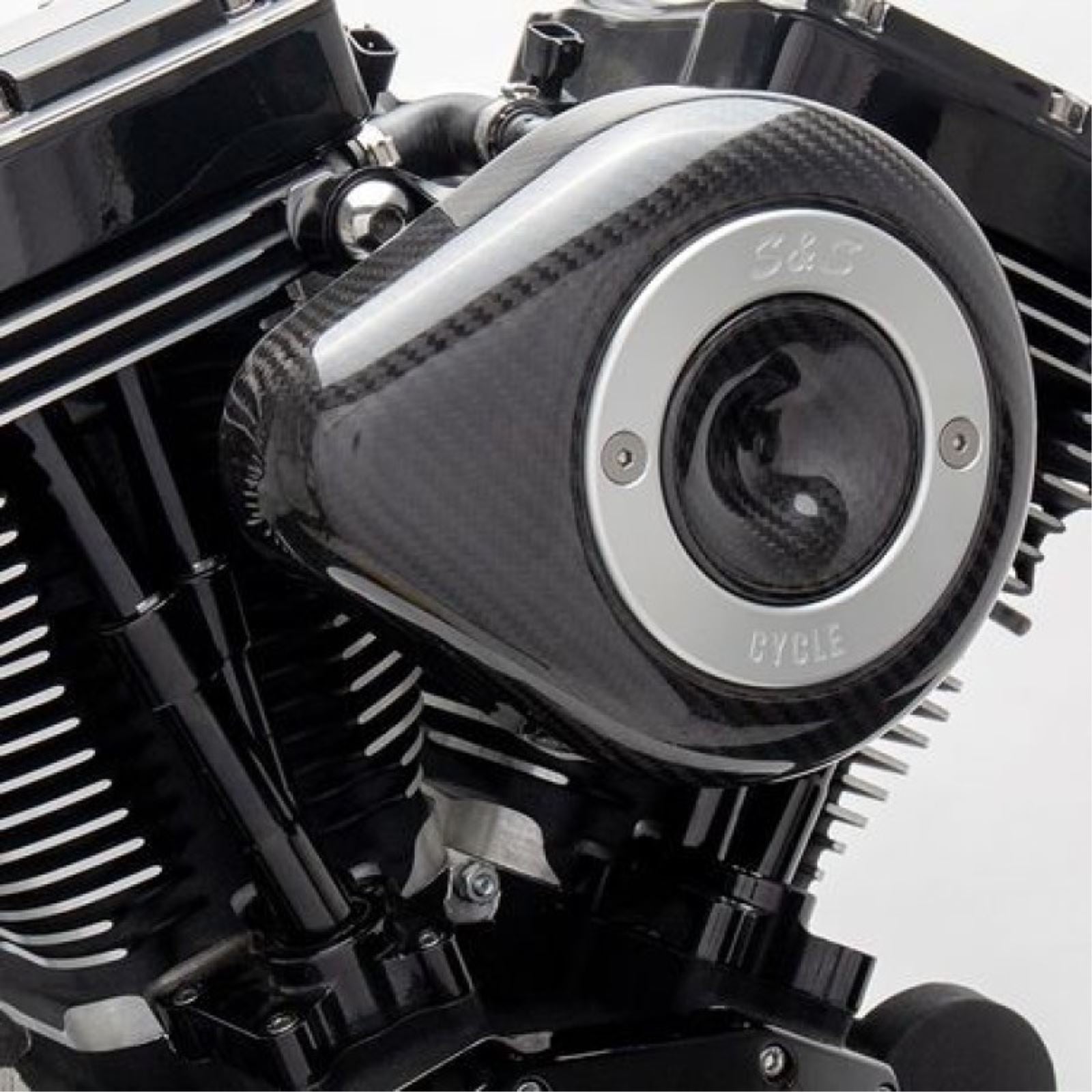S&S Cycle Air Cleaner Cover Carbon Tear/Drop 170-0501_1463985