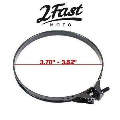 2FastMoto Band Clamp Air Box Filter Intake Manifold Wire 3.70" - 3.82" - Black 25-3114j_637198