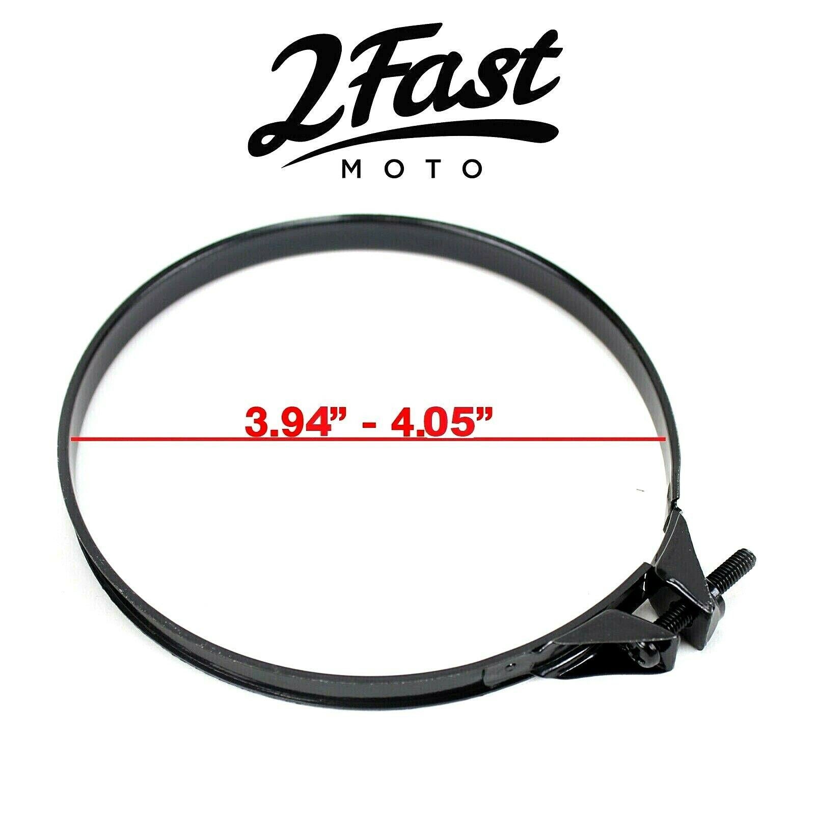 2FastMoto Band Clamp Air Box Filter Intake Manifold Wire 3.94"-4.05"-Black 4 Pack 25-3114k_622347