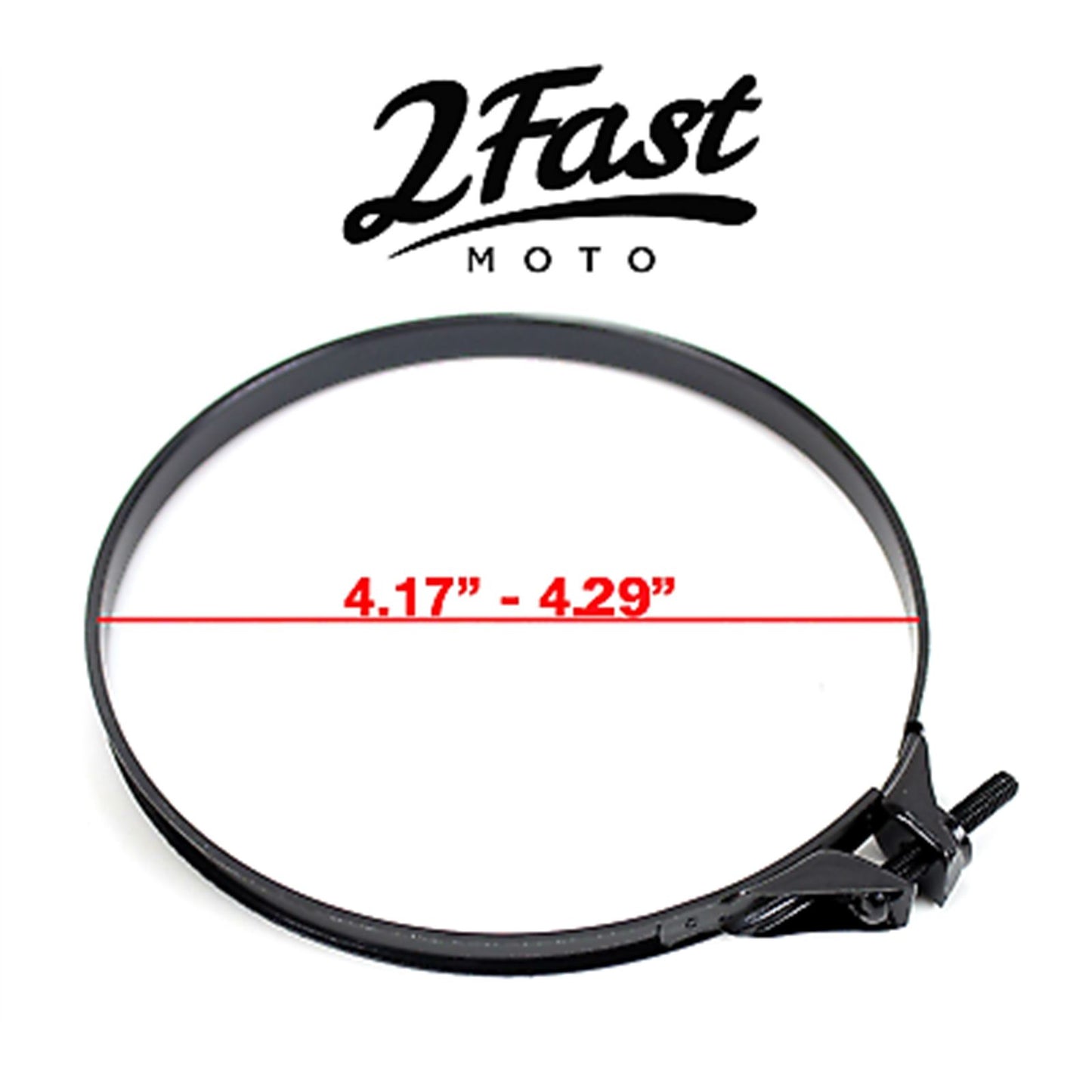2FastMoto Band Clamp Air Box Filter Intake Manifold Wire 4.17"-4.29"-Black 2 Pack 25-3114l_662244