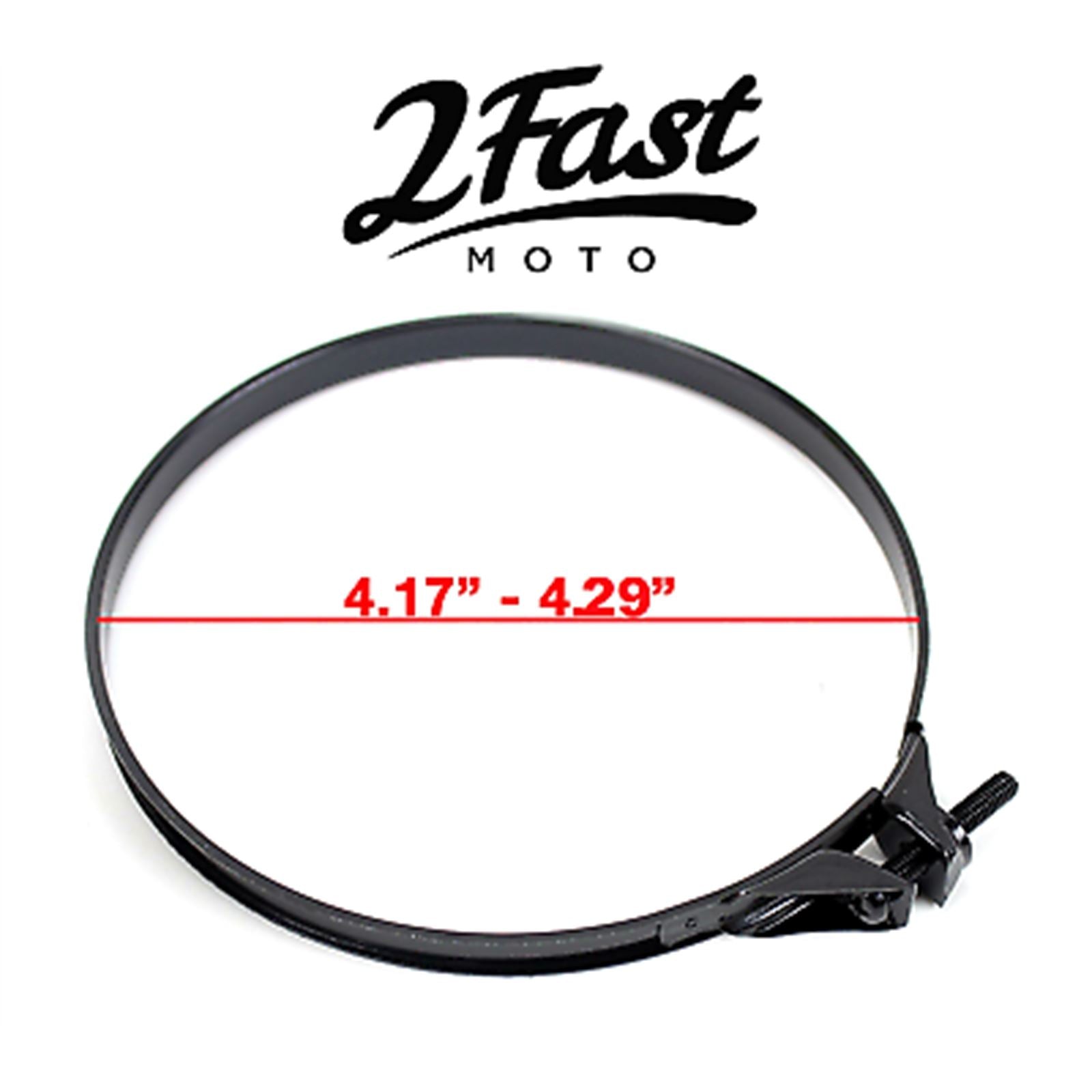 2FastMoto Band Clamp Air Box Filter Intake Manifold Wire 4.17"-4.29"-Black 2 Pack 25-3114l_662244