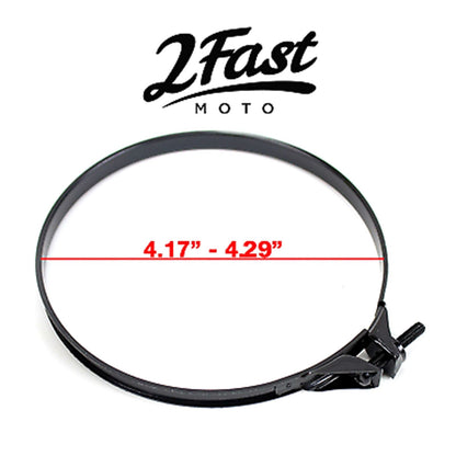 2FastMoto Band Clamp Air Box Filter Intake Manifold Wire 4.17"-4.29"-Black 2 Pack 25-3114l_662244