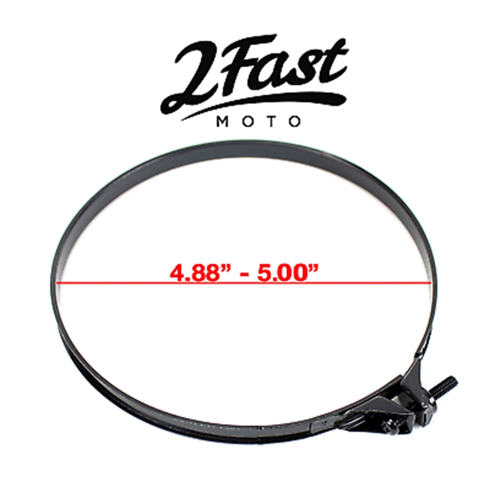 2FastMoto Band Clamp Air Box Filter Intake Manifold Wire 4.88" - 5.00" - Black 25-3114o_631899