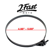 2FastMoto Band Clamp Air Box Filter Intake Manifold Wire 4.88"-5.00"-Black 4 pack 25-3114o_633670