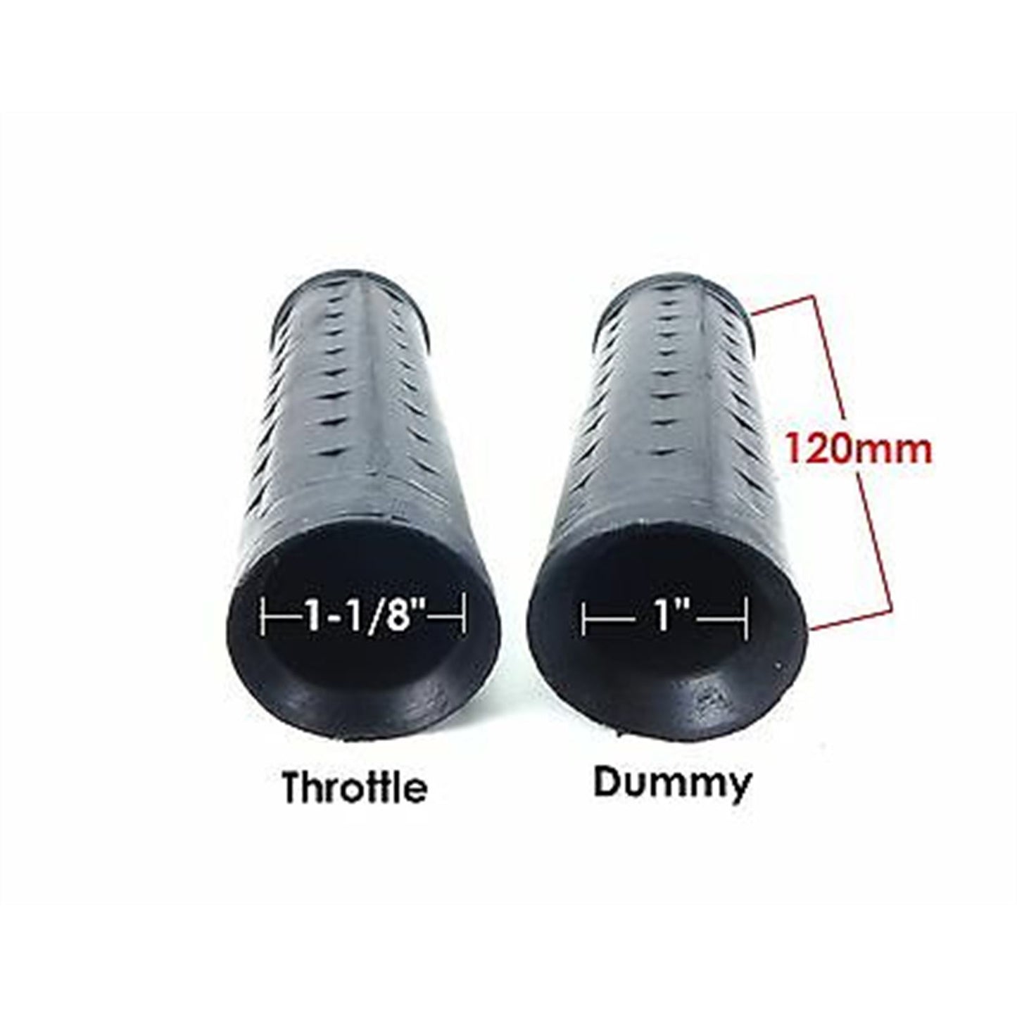 2FastMoto Repro Dyna Black Waffle Grip 1-1/8" x 1" For Motorcycles 01-2290B_629410