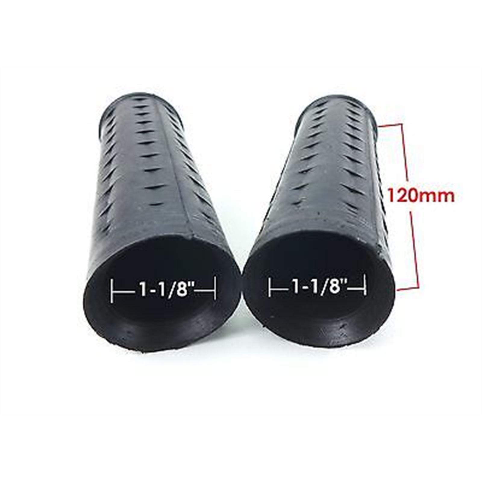 2FastMoto Reproduction Black Waffle Grip Pair 1-1/8" x 1-1/8" For Harley 56212-53_669548