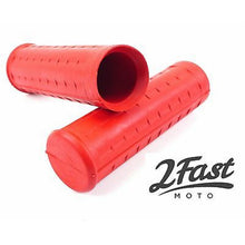 2FastMoto Reproduction Red Waffle Grip 1-1/8" x 1-1/8" 120mm For Harley 56212-53_631919