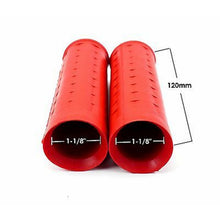 2FastMoto Reproduction Red Waffle Grip 1-1/8" x 1-1/8" 120mm For Harley 56212-53_631920