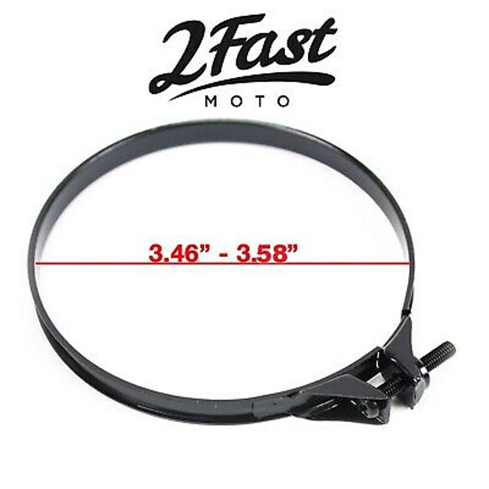 2FastMoto Band Clamp Air Box Filter Intake Manifold Wire 3.46" - 3.58" - Black 25-3114i_629407