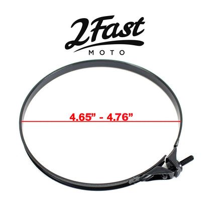2FastMoto Band Clamp Air Box Filter Intake Manifold Wire 4.65" - 4.76" - Black 25-3114n_622299