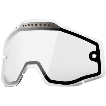 100% Goggle Dual Lens - Vented - Clear 51006-010-02_317228