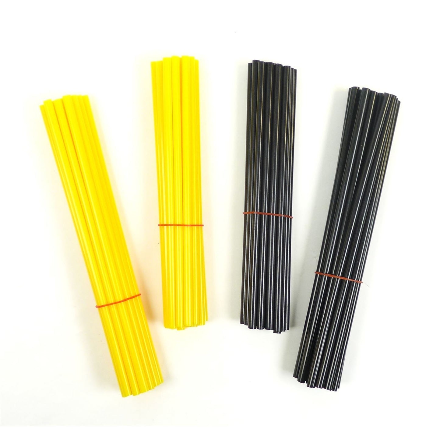 2FastMoto 78pcs Wheel Spoke Skin Cover Wrap Kit for MX Dirt Bike - Black/Banana 20-BAY110_1770864
