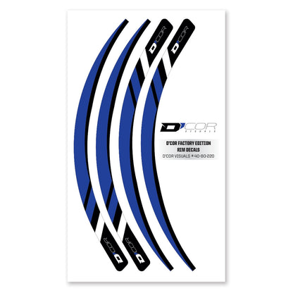 D'Cor Rim Decals Blue 4 Piece Set Blue Rim Decals 4 Piece Set [MPN: 40-80-220]_134204
