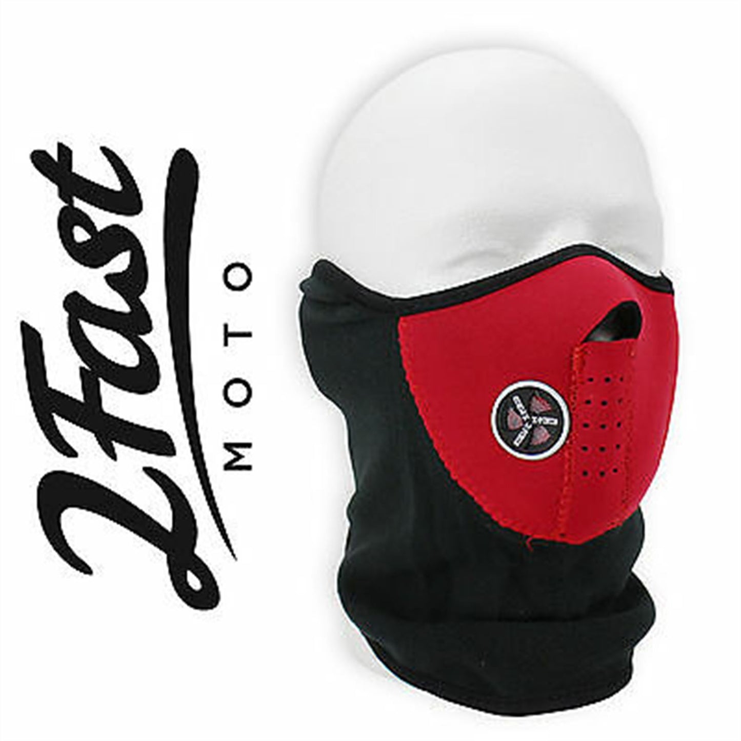 2FastMoto Motorsport Half Face Fleece & Neoprene Mask With Mesh Ventilation  66-5116R_633662