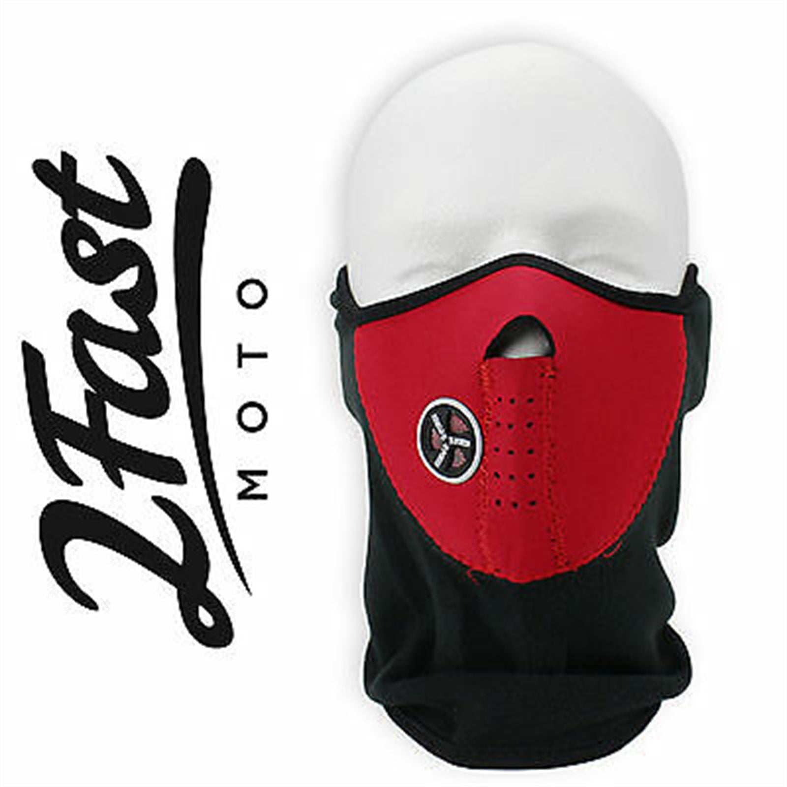 2FastMoto Motorsport Half Face Fleece & Neoprene Mask With Mesh Ventilation  66-5116R_645405